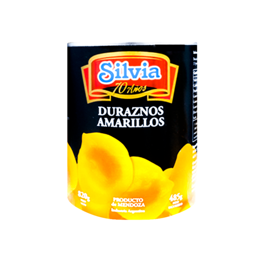 DURAZNOS EN MITADES SILVIA EN LATA 820g