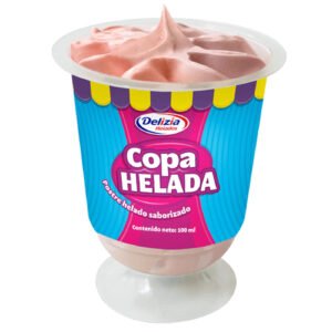 delizia helado copa helada frutilla platano