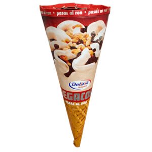 delizia helado megacono pasas al ron